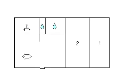 Plan de l'établissement 2 Bedroom Nice Apartment In Les Andelys