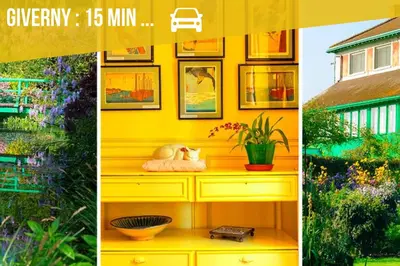 Jardin de l'établissement LA MURAILLE DE CHINE - Self Checkin Automatique - Netflix - 15 Min de Giverny