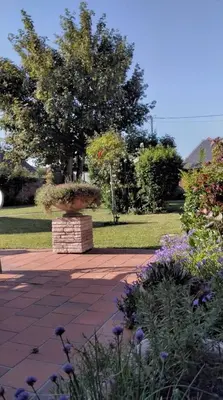 Jardin de l'établissement Gîte des Roses