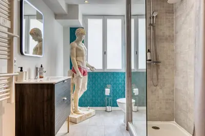 Salle de bains dans l'établissement Evasion 2 lâcher-prise en plein cœur de Rouen