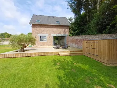 Jardin de l'établissement Le Gîte du Monastère Luxe discret entre plage à 5minutes et campagne normande Parking 2 voitures