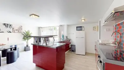 Cuisine ou kitchenette dans l'établissement Chez Joceline - Bruno
