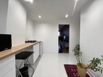 Cuisine ou kitchenette dans l'établissement Agréable appartement neuf et lumineux