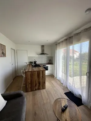 Cuisine ou kitchenette dans l'établissement L'Échappée normande