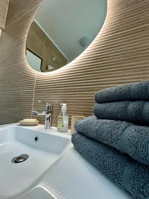 Salle de bains dans l'établissement Studio rénové à 2 pas du centre-ville de Senlis
