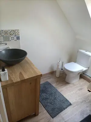 Salle de bains dans l'établissement Chez Lullu