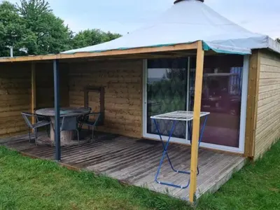 Terrasse ou espace extérieur de l'établissement Chalet 2 chambres avec terrasse aux Grandes-Ventes - API-1-52-534