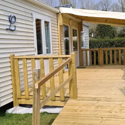 Mobil home PMR avec terrasse