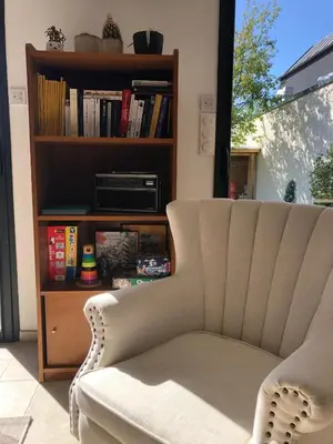 Coin salon dans l'établissement Maison de vacances de charme 8-10 personnes