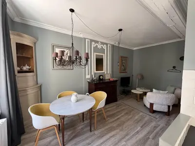 Coin salon dans l'établissement Le studio du Clos du Bourgage
