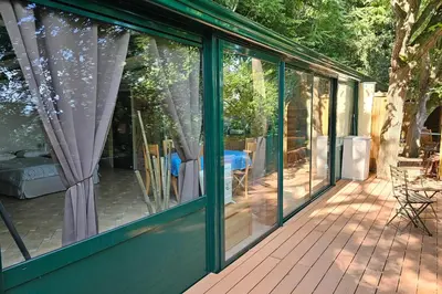 Balcon ou terrasse dans l'établissement Beautiful loft for 4 with large terrace
