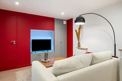 Télévision ou salle de divertissement dans l'établissement Moderne & Confortable, Au cœur de Rouen