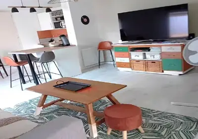 Cuisine ou kitchenette dans l'établissement Le 