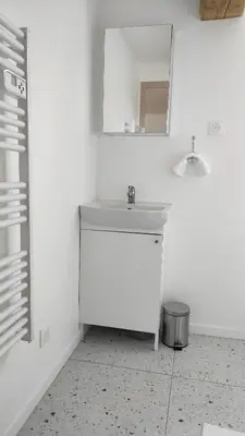 Salle de bains dans l'établissement Gite neuf proche de la mer