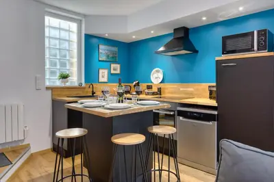 Cuisine ou kitchenette dans l'établissement L'instant 47 - Maison de ville - Parking gratuit