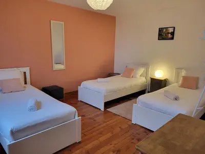 Un ou plusieurs lits dans un hébergement de l'établissement La Sucrerie - chambres à la campagne