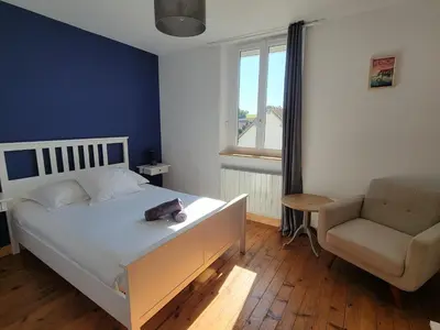 Un ou plusieurs lits dans un hébergement de l'établissement La Sucrerie - chambres à la campagne