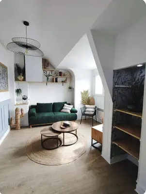 Coin salon dans l'établissement Appartement centre ville Amiens