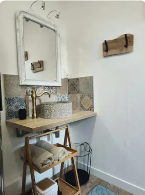 Salle de bains dans l'établissement Appartement centre ville Amiens