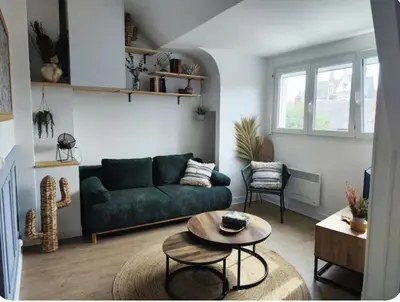 Coin salon dans l'établissement Appartement centre ville Amiens