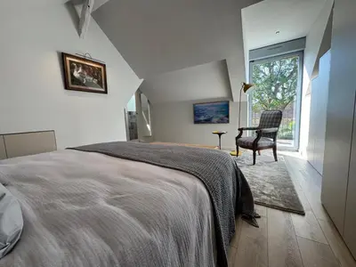 Un ou plusieurs lits dans un hébergement de l'établissement Appartement d'exception à la campagne