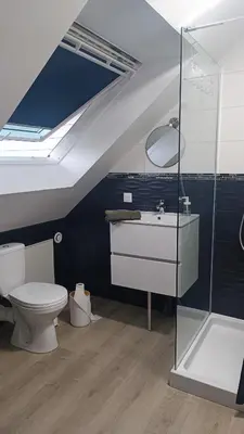 Salle de bains dans l'établissement La vue au calme