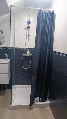 Salle de bains dans l'établissement La vue au calme