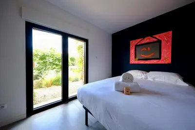 Plan de l'établissement Magnifique maison d'architecte pour 8 pers avec piscine privée