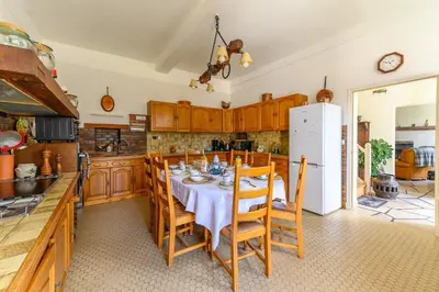 Cuisine ou kitchenette dans l'établissement Le Gîte du Porc-épic - 20 km de Beauvais