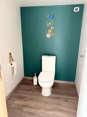 Salle de bains dans l'établissement Gite 2 au coeur de la nature