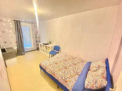 Un ou plusieurs lits dans un hébergement de l'établissement Grand duplex, Centre, Parking, 4 ch, Lingerie - 7 pers