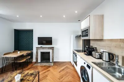 Cuisine ou kitchenette dans l'établissement T2 completely renovated - Downtown Rouen