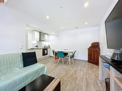 Cuisine ou kitchenette dans l'établissement Maisonnette 36m2 à 5 minutes de Chantilly