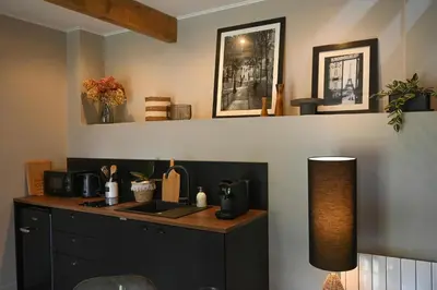 Cuisine ou kitchenette dans l'établissement La Grange de Fontaine