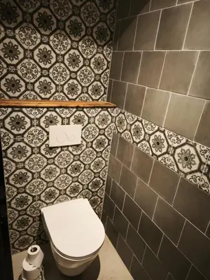 Salle de bains dans l'établissement B&B Spa 60