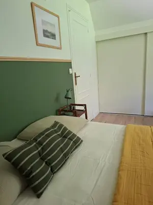 Un ou plusieurs lits dans un hébergement de l'établissement La Grange des Prés, Chaumière 8 personnes vue Mer!