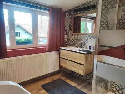 Salle de bains dans l'établissement Loft envie deux