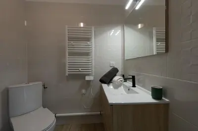Salle de bains dans l'établissement Le Reflet de Valéry - Proche Plage