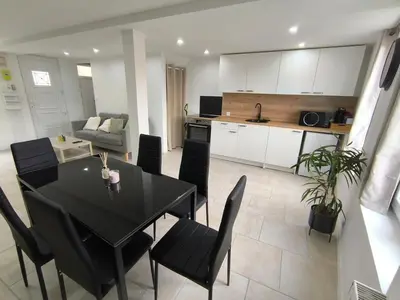 Cuisine ou kitchenette dans l'établissement Les petits gaillards