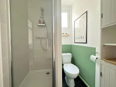 Salle de bains dans l'établissement Le Coignebert
