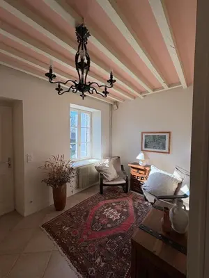 Coin salon dans l'établissement La ferme de Jose