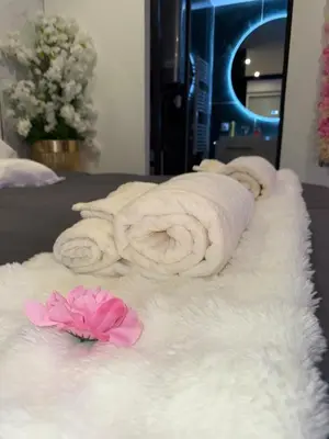 Un ou plusieurs lits dans un hébergement de l'établissement Vegas Spa