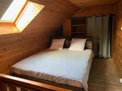 Un ou plusieurs lits dans un hébergement de l'établissement A l'orée des bois