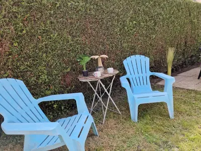 Jardin de l'établissement Maison 3 personnes entre lac et forêt
