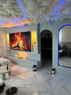 Télévision ou salle de divertissement dans l'établissement Spa and relaxation, love room