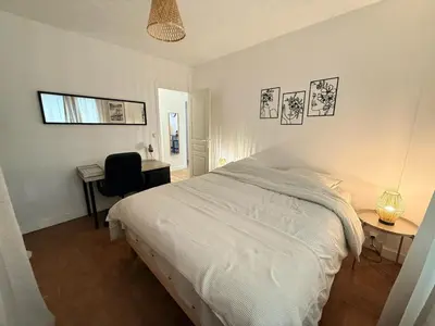 Un ou plusieurs lits dans un hébergement de l'établissement La Maison Mantaise