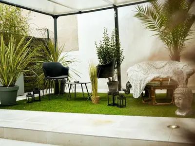 Jardin de l'établissement Chambre XXL, Luxueux, Home Cinéma, Jardin