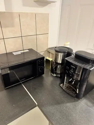 Cuisine ou kitchenette dans l'établissement Appartement à 10 minutes du centre-ville