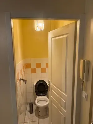 Salle de bains dans l'établissement Appartement lumineux garage privé centre-ville
