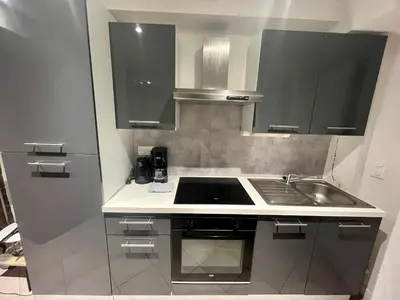 Cuisine ou kitchenette dans l'établissement Super Atypique T1 - 007